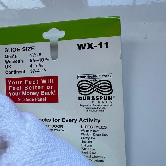VINTAGE Thorlo Sport Walking Crew Socks -WX 11 - Picture 7 of 7